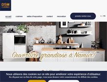 Tablet Screenshot of cuisinesdsm.be
